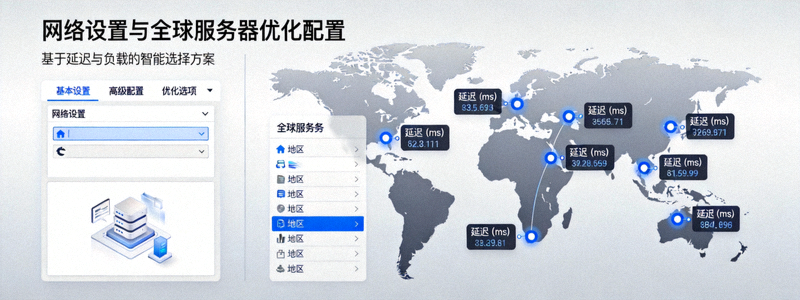 网络优化设置界面示意图 - 展示如何配置VPN以获得最佳性能